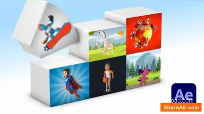 Media Boxes Logo Reveal for After Effects Logo Stings template preview