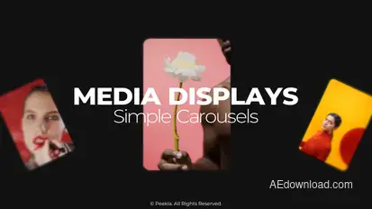 Media Displays - Simple Carousels Video Displays template preview