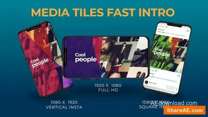 Media Tiles Fast Intro Openers template preview