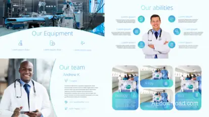 Medical Center Presentation + 50 Animated Icons Video Displays template preview