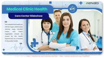 Medical Clinic Health Care Center Video Displays template preview