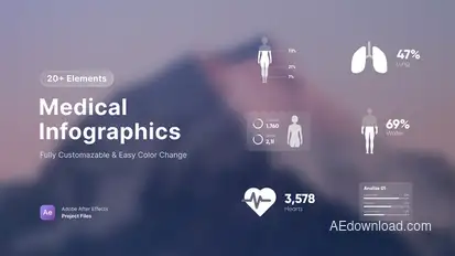 Medical Infographics Infographics template preview
