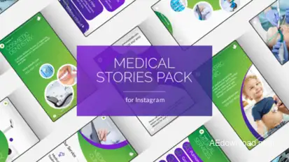 Medical Instagram Stories Posts Product Promo template preview