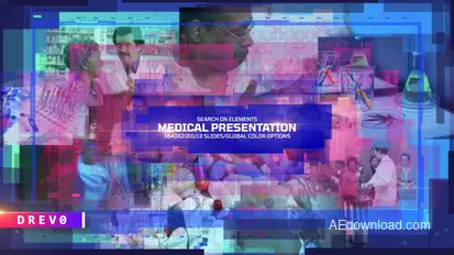 Medical Presentation/ Corp Corporate/ Coronavirus COVID-19/ Digital Retro Wave/ Slideshow/ Center Video Displays template preview