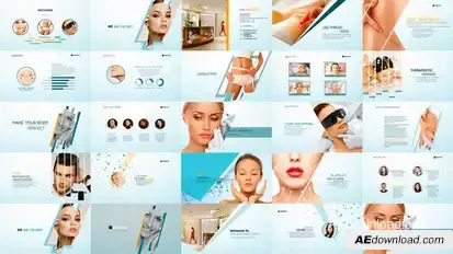 Medical Presentation - Aesthetic Healthcare Promo Elements template preview