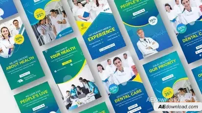 Medical Promo Stories Pack Openers template preview
