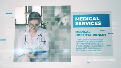 Medical Slideshow Video Displays template preview