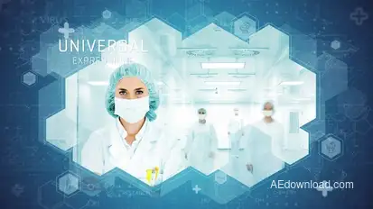 Medical Technology Promo Pack Video Displays template preview