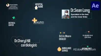 Medical Titles for After Effects Titles template preview