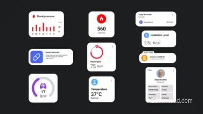 Medical Widget Elements template preview