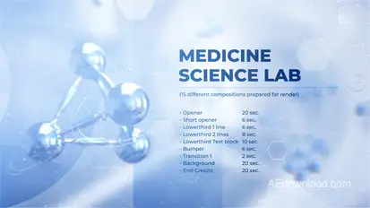 Medicine Science Laboratory broadcast-packages template preview