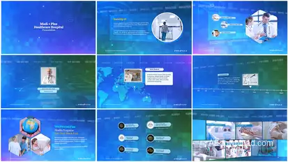 Mediplus Hospital Corporate Presentation Video Displays template preview