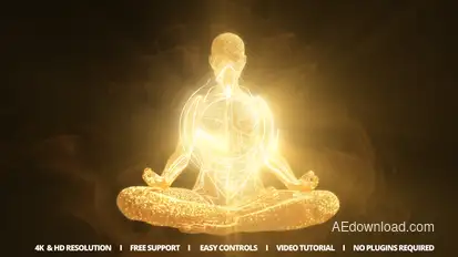 Meditation Reveal Logo Stings template preview