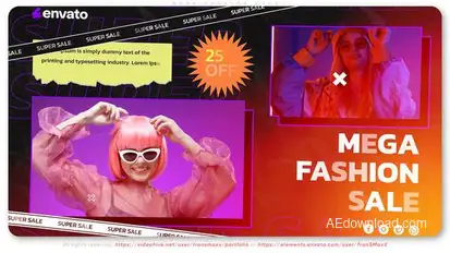Mega Fashion Sale Product Promo template preview