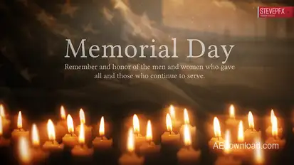 Memorial Day Video Displays template preview
