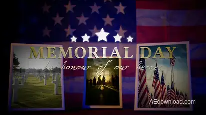 Memorial Day Slideshow Openers template preview