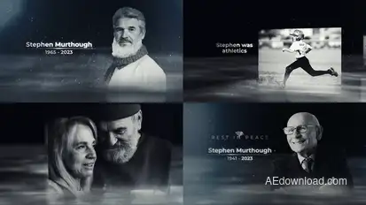 Memorial Photo Gallery Video Displays template preview