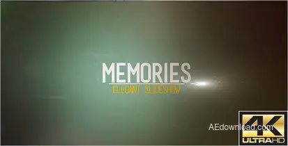 Memories Elegant Slideshow Video Displays template preview