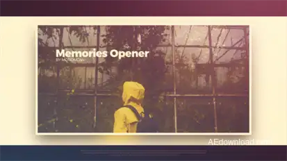Memories Opener Video Displays template preview