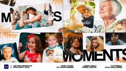 Memories Photo Slideshow Video Displays template preview