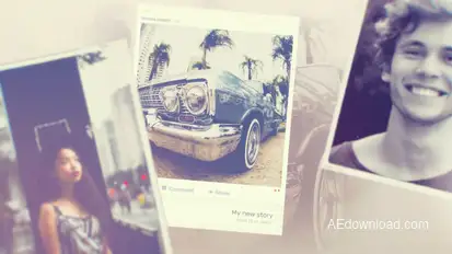 Memories Slideshow Video Displays template preview