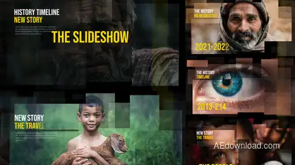 Memories Slideshow Video Displays template preview