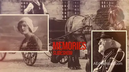 Memories Slideshow Video Displays template preview