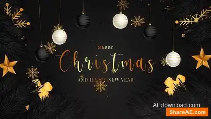 Merry Christmas And Happy New Year Intro 2 Openers template preview