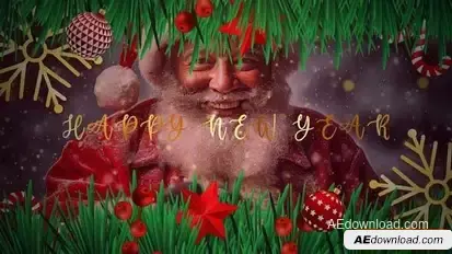 Merry Christmas And Happy New Year Slideshow Openers template preview