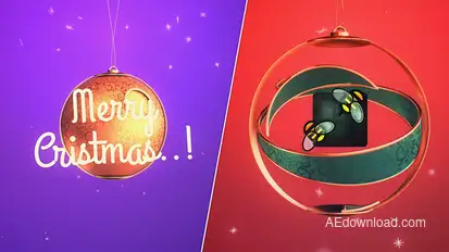 Merry Christmas Ball Logo Logo Stings template preview
