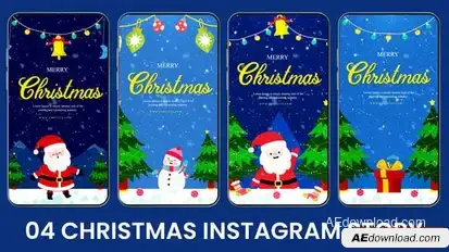 Videohive Merry Christmas Christmas Instagram Story Design Elements template preview