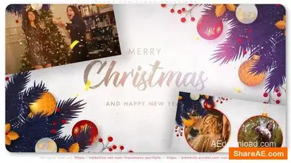 Merry Christmas Greetings Openers template preview