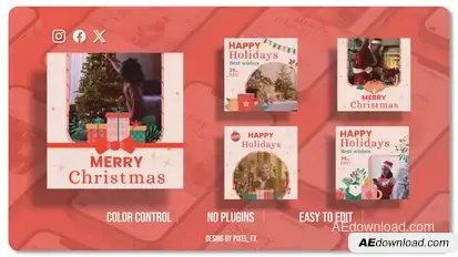 Merry Christmas | Happy New Year Posts V1 Openers template preview