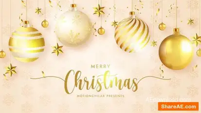 Merry Christmas Ident Openers template preview