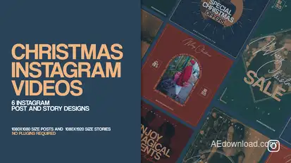 Merry Christmas Instagram Promo Post And Story Product Promo template preview