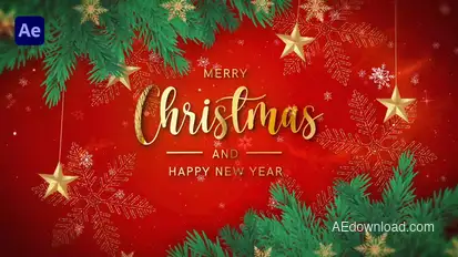 Merry Christmas Intro 2025 II Happy New Year 2025 Openers template preview