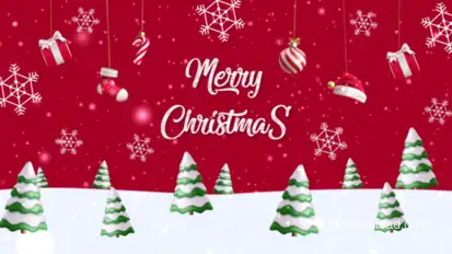 Merry Christmas  Intro 3 Logo Stings template preview