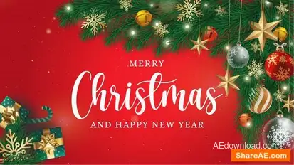 Merry Christmas Intro Openers template preview