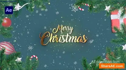 Merry Christmas Intro Openers template preview