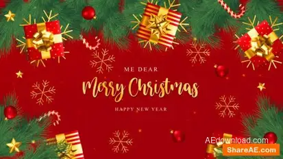 Merry Christmas Intro Openers template preview