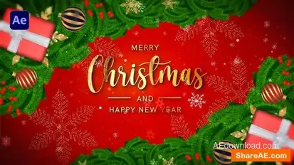 Merry Christmas Intro Openers template preview