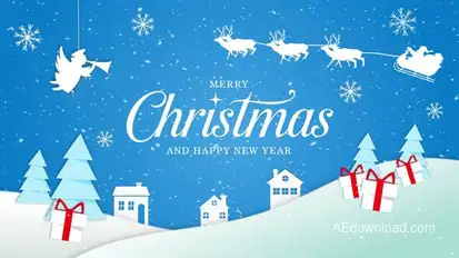 Merry Christmas Intro Openers template preview