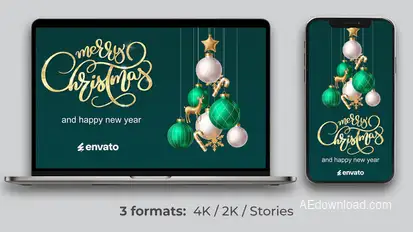Merry Christmas Logo Openers template preview