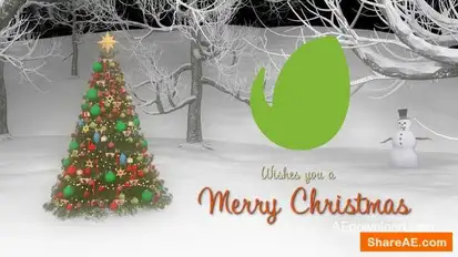Merry Christmas Logo Intro Logo Stings template preview