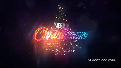 Merry Christmas Logo Opener Logo Stings template preview