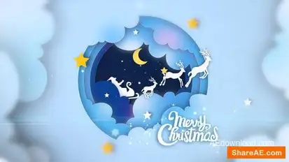 Merry Christmas Logo Reveal Logo Stings template preview