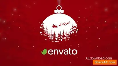 Merry Christmas Logo Reveal Logo Stings template preview