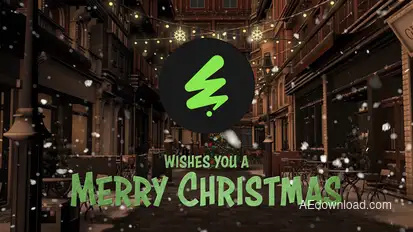 Merry Christmas (logo reveal) Openers template preview