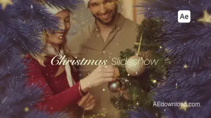 Merry Christmas | New Year Slideshow Video Displays template preview