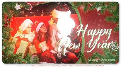 Merry Christmas Original Slideshow Video Displays template preview